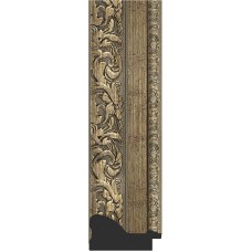 Зеркало Evoform Exclusive-G 102х75 BY 4188 с гравировкой в багетной раме - Виньетка античная латунь 85 мм