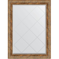Зеркало Evoform Exclusive-G 102х75 BY 4187 с гравировкой в багетной раме - Виньетка античная бронза 85 мм