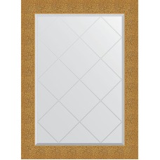 Зеркало Evoform Exclusive-G 104х76 BY 4194 с гравировкой в багетной раме - Чеканка золотая 90 мм