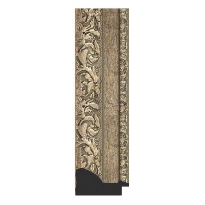 Зеркало Evoform Exclusive-G 125х55 BY 4057 с гравировкой в багетной раме - Виньетка античное серебро 85 мм