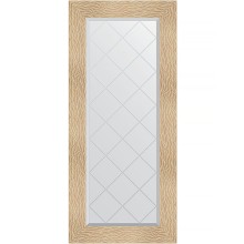 Зеркало Evoform Exclusive-G 126х56 BY 4064 с гравировкой в багетной раме - Золотые дюны 90 мм