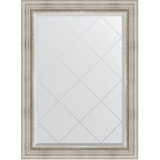 Зеркало Evoform Exclusive-G 104х76 BY 4190 с гравировкой в багетной раме - Римское серебро 88 мм