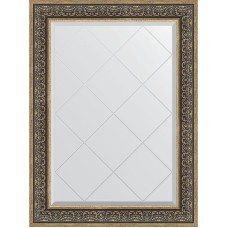 Зеркало Evoform Exclusive-G 106х79 BY 4207 с гравировкой в багетной раме - Вензель серебряный 101 мм