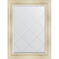 Зеркало Evoform Exclusive-G 106х79 BY 4203 с гравировкой в багетной раме - Травленое серебро 99 мм