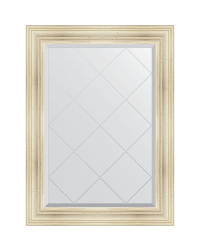 Зеркало Evoform Exclusive-G 106х79 BY 4203 с гравировкой в багетной раме - Травленое серебро 99 мм