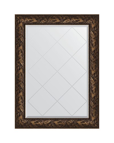 Зеркало Evoform Exclusive-G 106х79 BY 4201 с гравировкой в багетной раме - Византия бронза 99 мм