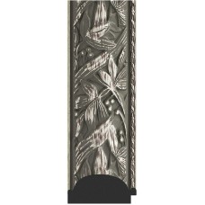 Зеркало Evoform Exclusive-G 106х79 BY 4200 с гравировкой в багетной раме - Византия серебро 99 мм