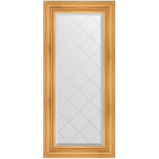 Зеркало Evoform Exclusive-G 128х59 BY 4073 с гравировкой в багетной раме - Травленое золото 99 мм