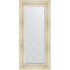 Зеркало Evoform Exclusive-G 128х59 BY 4074 с гравировкой в багетной раме - Травленое серебро 99 мм