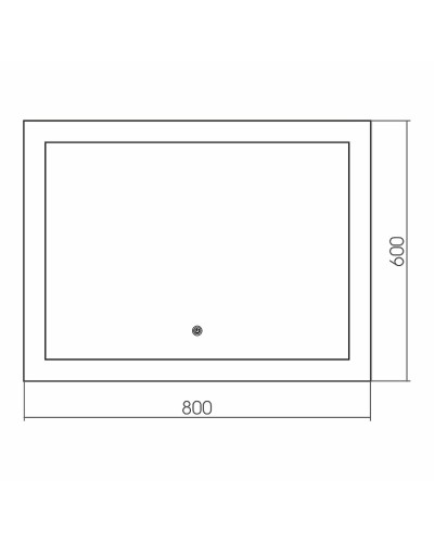Зеркало Grossman Classic 80 180600 с подсветкой с сенсорным выключателем