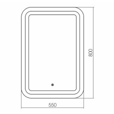 Зеркало Grossman Elegans 55 555800 с подсветкой с сенсорным выключателем
