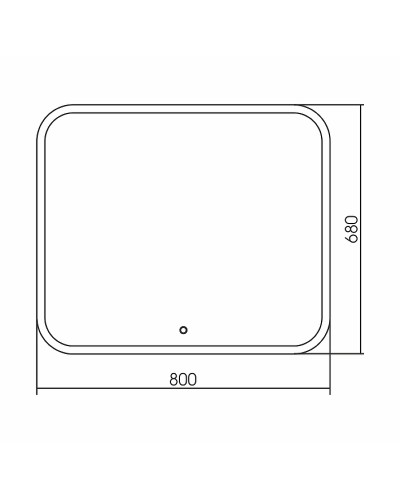 Зеркало Grossman Comfort 80 680680 с подсветкой с сенсорным выключателем