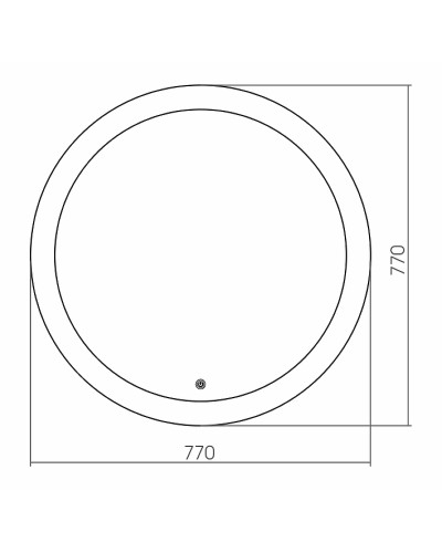 Зеркало Grossman Cosmo 77 9D770 с подсветкой с сенсорным выключателем
