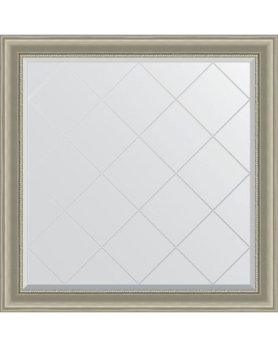 Зеркало Evoform Exclusive-G 106х106 BY 4450 с гравировкой в багетной раме - Хамелеон 88 мм