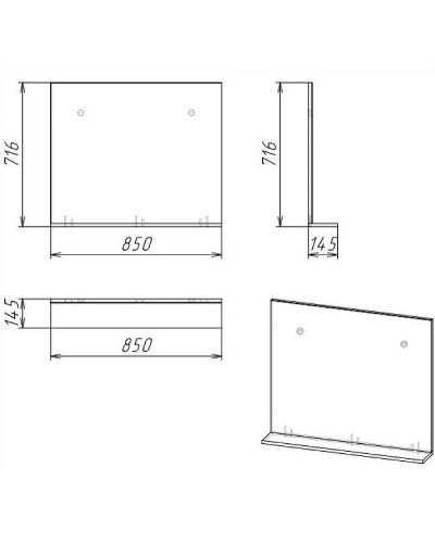 Зеркало Grossman Тенза 85 208501 Веллингтон
