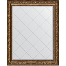 Зеркало Evoform Exclusive-G 125х100 BY 4384 с гравировкой в багетной раме - Виньетка состаренная бронза 109 мм