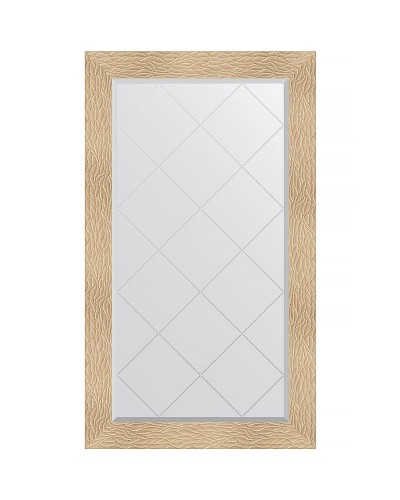 Зеркало Evoform Exclusive-G 131х76 BY 4236 с гравировкой в багетной раме - Золотые дюны 90 мм