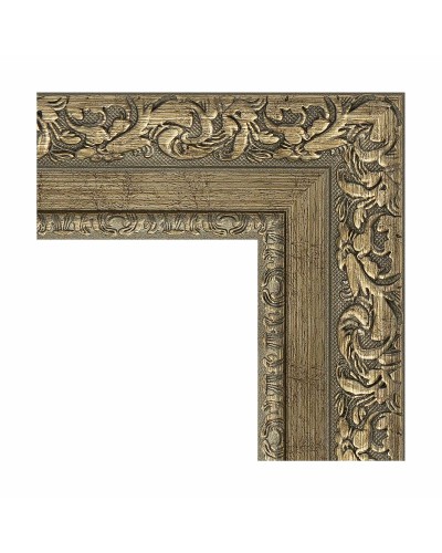 Зеркало Evoform Exclusive-G 130х75 BY 4231 с гравировкой в багетной раме - Виньетка античная латунь 85 мм