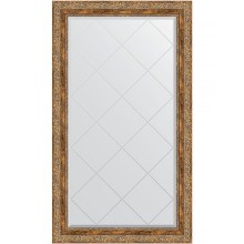 Зеркало Evoform Exclusive-G 130х75 BY 4230 с гравировкой в багетной раме - Виньетка античная бронза 85 мм