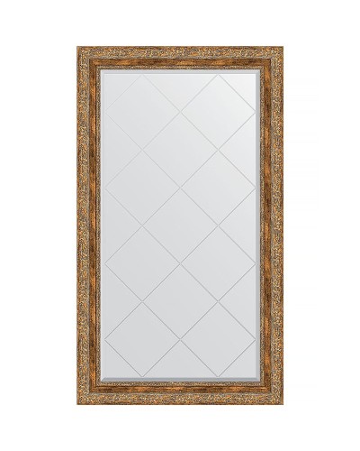 Зеркало Evoform Exclusive-G 130х75 BY 4230 с гравировкой в багетной раме - Виньетка античная бронза 85 мм