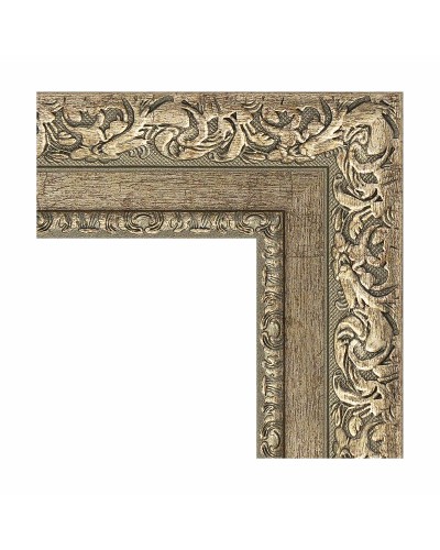 Зеркало Evoform Exclusive-G 130х75 BY 4229 с гравировкой в багетной раме - Виньетка античное серебро 85 мм