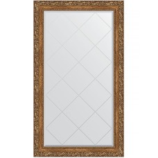 Зеркало Evoform Exclusive-G 130х75 BY 4228 с гравировкой в багетной раме - Виньетка бронзовая 85 мм