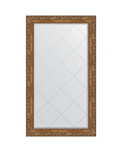 Зеркало Evoform Exclusive-G 130х75 BY 4228 с гравировкой в багетной раме - Виньетка бронзовая 85 мм