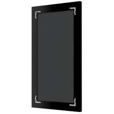 Зеркало Evoform Exclusive-G 123х53 BY 4045 с гравировкой в багетной раме - Состаренное золото с плетением 70 мм