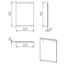 Зеркало Grossman Бруно 55 205506 Веллингтон