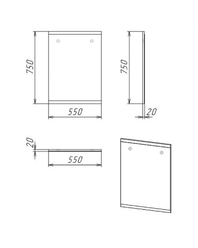 Зеркало Grossman Бруно 55 205506 Веллингтон