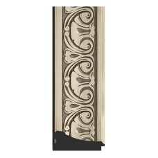 Зеркало Evoform Exclusive-G 107х80 BY 4209 с гравировкой в багетной раме - Барокко серебро 106 мм