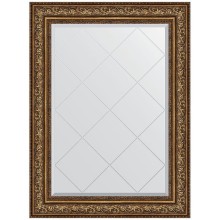Зеркало Evoform Exclusive-G 108х80 BY 4212 с гравировкой в багетной раме - Виньетка состаренная бронза 109 мм