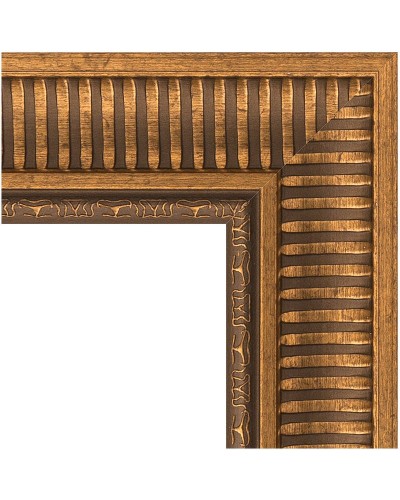 Зеркало Evoform Exclusive-G 107х107 BY 4455 с гравировкой в багетной раме - Бронзовый акведук 93 мм