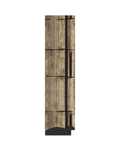 Зеркало Evoform Exclusive-G 153х63 BY 4136 с гравировкой в багетной раме - Серебряный бамбук 73 мм