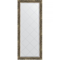 Зеркало Evoform Exclusive-G 153х63 BY 4135 с гравировкой в багетной раме - Старое дерево с плетением 70 мм