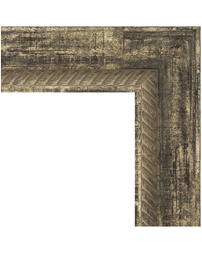 Зеркало Evoform Exclusive-G 153х63 BY 4135 с гравировкой в багетной раме - Старое дерево с плетением 70 мм