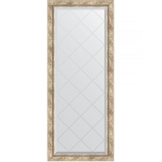 Зеркало Evoform Exclusive-G 153х63 BY 4134 с гравировкой в багетной раме - Прованс с плетением 70 мм