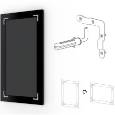 Зеркало Evoform Exclusive-G 153х63 BY 4133 с гравировкой в багетной раме - Состаренная бронза с плетением 70 мм