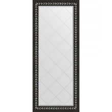 Зеркало Evoform Exclusive-G 154х65 BY 4139 с гравировкой в багетной раме - Черный ардеко 81 мм