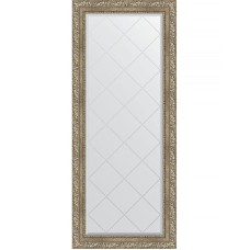 Зеркало Evoform Exclusive-G 155х66 BY 4143 с гравировкой в багетной раме - Виньетка античное серебро 85 мм