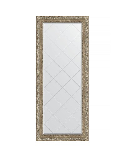 Зеркало Evoform Exclusive-G 155х66 BY 4143 с гравировкой в багетной раме - Виньетка античное серебро 85 мм