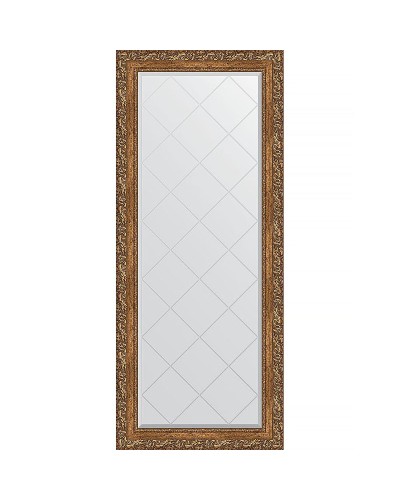 Зеркало Evoform Exclusive-G 155х66 BY 4142 с гравировкой в багетной раме - Виньетка бронзовая 85 мм