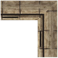 Зеркало Evoform Exclusive-G 118х93 BY 4351 с гравировкой в багетной раме - Серебряный бамбук 73 мм