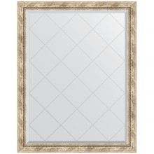 Зеркало Evoform Exclusive-G 118х93 BY 4349 с гравировкой в багетной раме - Прованс с плетением 70 мм