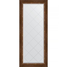 Зеркало Evoform Exclusive-G 156х66 BY 4148 с гравировкой в багетной раме - Римская бронза 88 мм