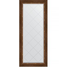 Зеркало Evoform Exclusive-G 156х66 BY 4148 с гравировкой в багетной раме - Римская бронза 88 мм