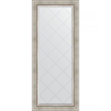 Зеркало Evoform Exclusive-G 156х66 BY 4147 с гравировкой в багетной раме - Римское серебро 88 мм