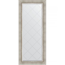 Зеркало Evoform Exclusive-G 156х66 BY 4147 с гравировкой в багетной раме - Римское серебро 88 мм