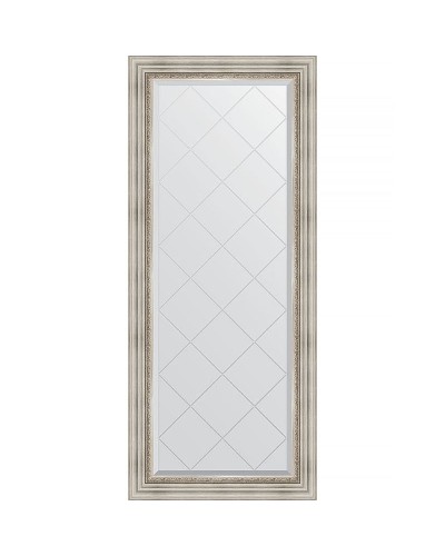 Зеркало Evoform Exclusive-G 156х66 BY 4147 с гравировкой в багетной раме - Римское серебро 88 мм