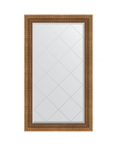 Зеркало Evoform Exclusive-G 132х77 BY 4240 с гравировкой в багетной раме - Бронзовый акведук 93 мм